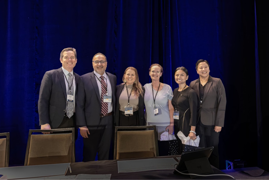 Program directors and team members pose together during the 2025 Northern California Structural Heart Summit.